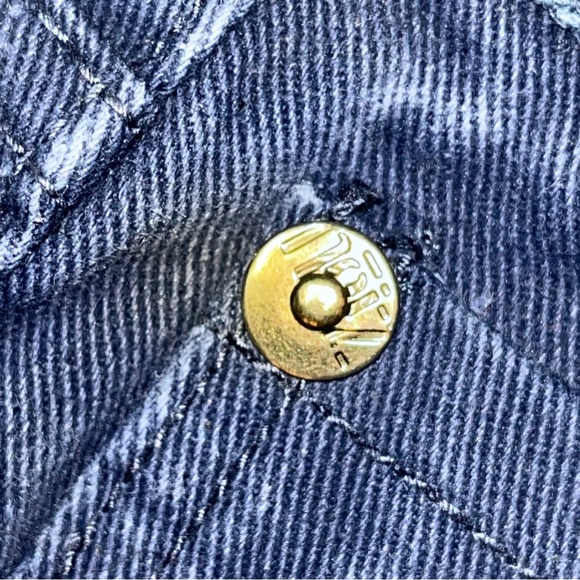 NOIZ Jeans 34 Blue Straight Leg Moto Ribbed Dark Wash Biker Street Faded Men 34 - Picture 8 of 15